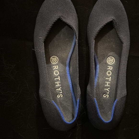 Rothy’s Blue Flats | Size 7.5 | Eco-Friendly & Chic - Picture 2 of 7